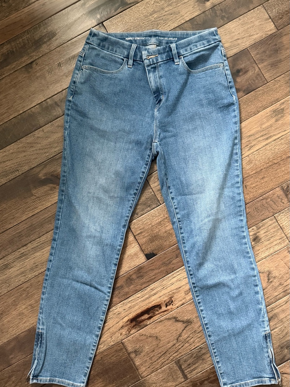 Chico's Women's Light Wash Ankle Skinny Jeans Size 0